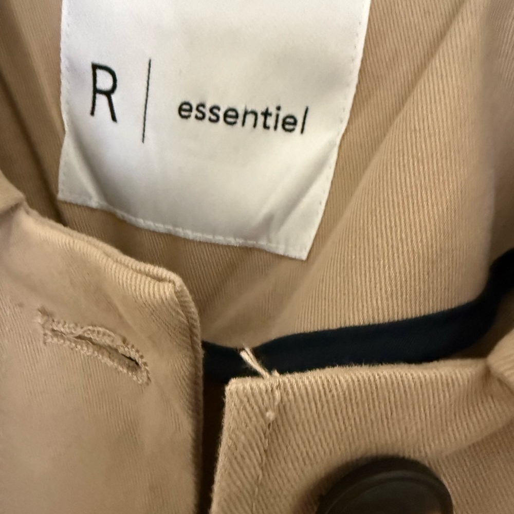 Khaki Women's Short Trench Coat by Reserved - Picture 4 of 9